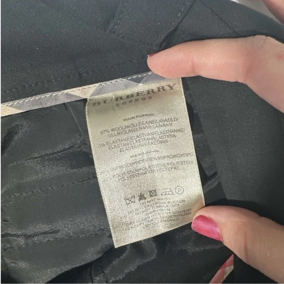 NWD Burberry London Black Pants‎ [ SZ US 4 ] #Q421 - Picture 14 of 16